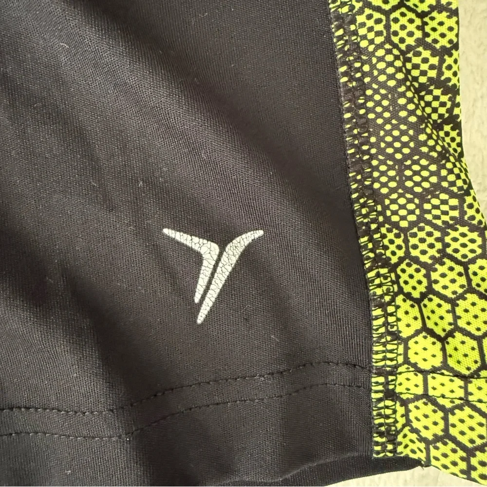 Old Navy Kids Black Shorts with Neon Green Trim